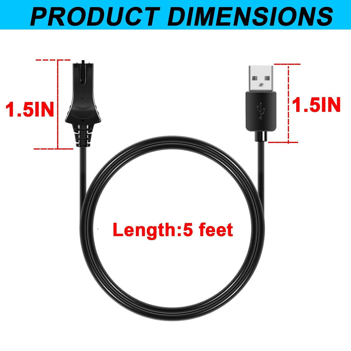 For Minn Kota 1866460 iPilot Link Remote Charging Cable Replacement 2-Pack