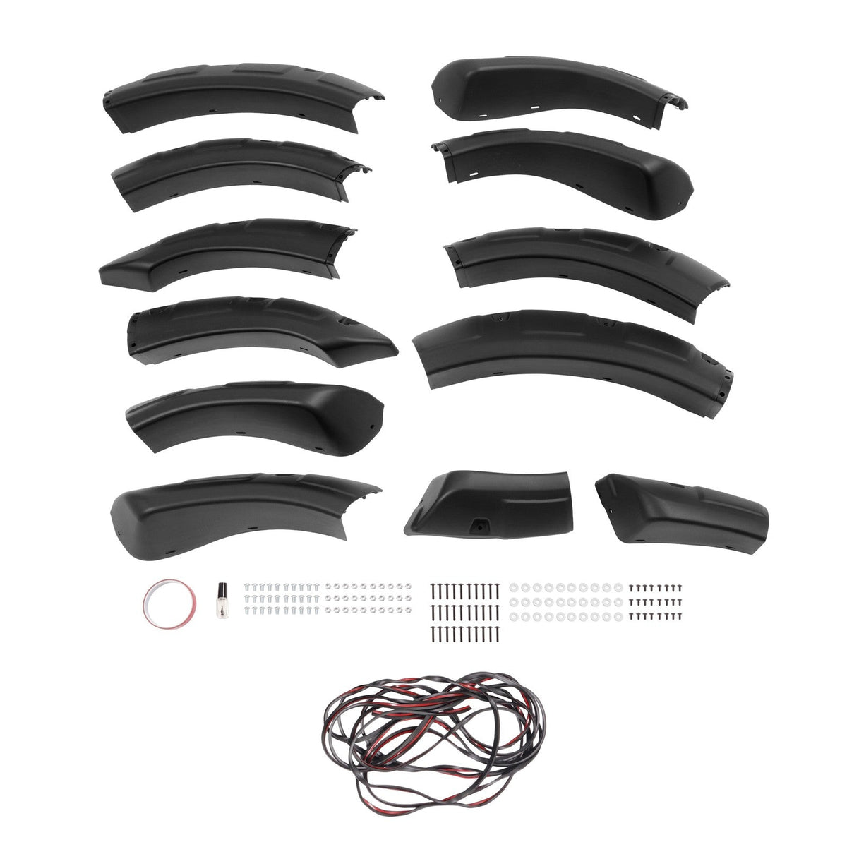 [4PCS] Black Pocket Fender Flares For 1992-1996 Ford F-150 F-250 F-350 Bronco