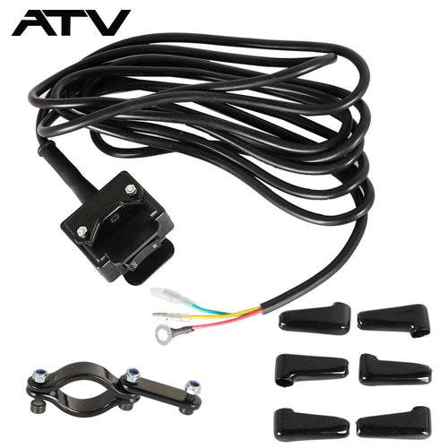 12V Winch Rocker Thumb Switch Handle Bar Control & Bracket for KFI WARN ATV NEW