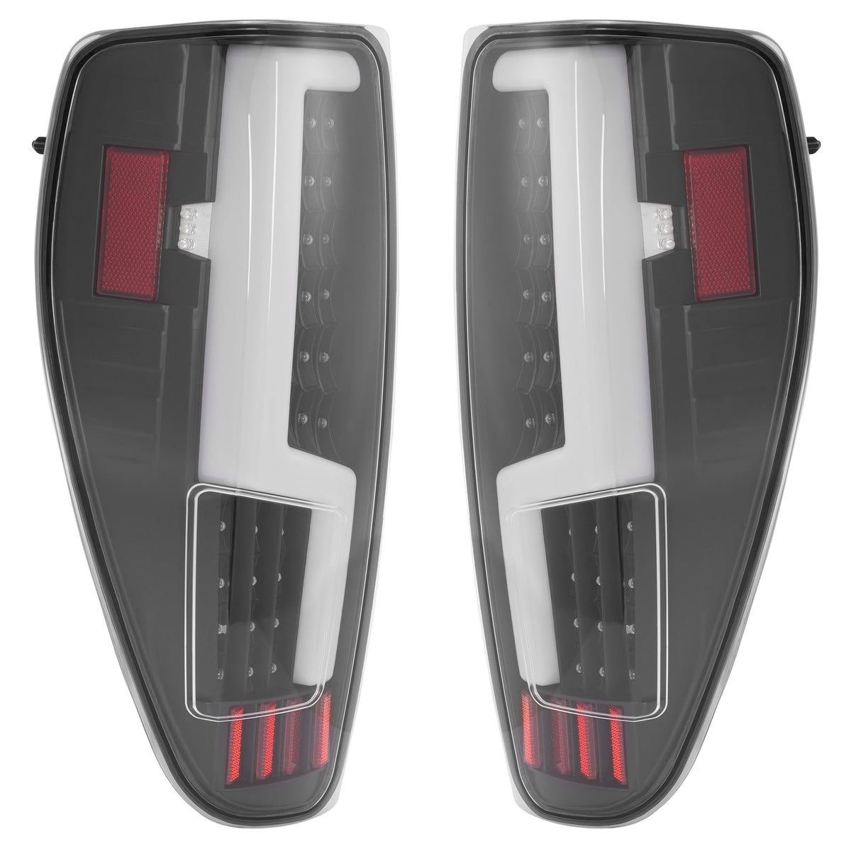 Black For 2004-2012 Chevy Colorado GMC Canyon LED Tube Tail Lights Brake Lamps
