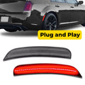 2X Rear Red Smoked LED Side Marker Light Lamp For Chrysler 300 300S 300C 15-23
