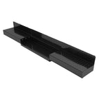 For Enclosed Utility Body 83" Rear Step Bumper Black Universal Screw-On
