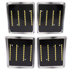 For Chevy C/K 1500 2500 94-99 Smoke Sequential LED Corner Side Marker Lights 4PC