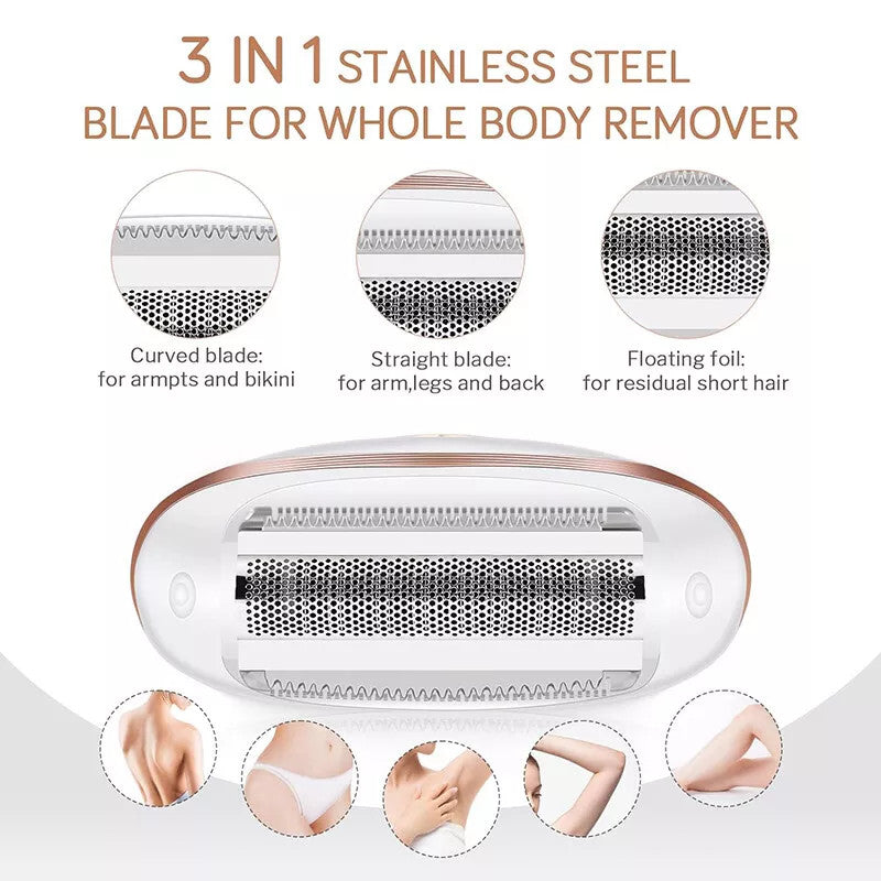 2 in 1 Wet & Dry Painless Rechargeable Lady Shaver Electric Razor for Women