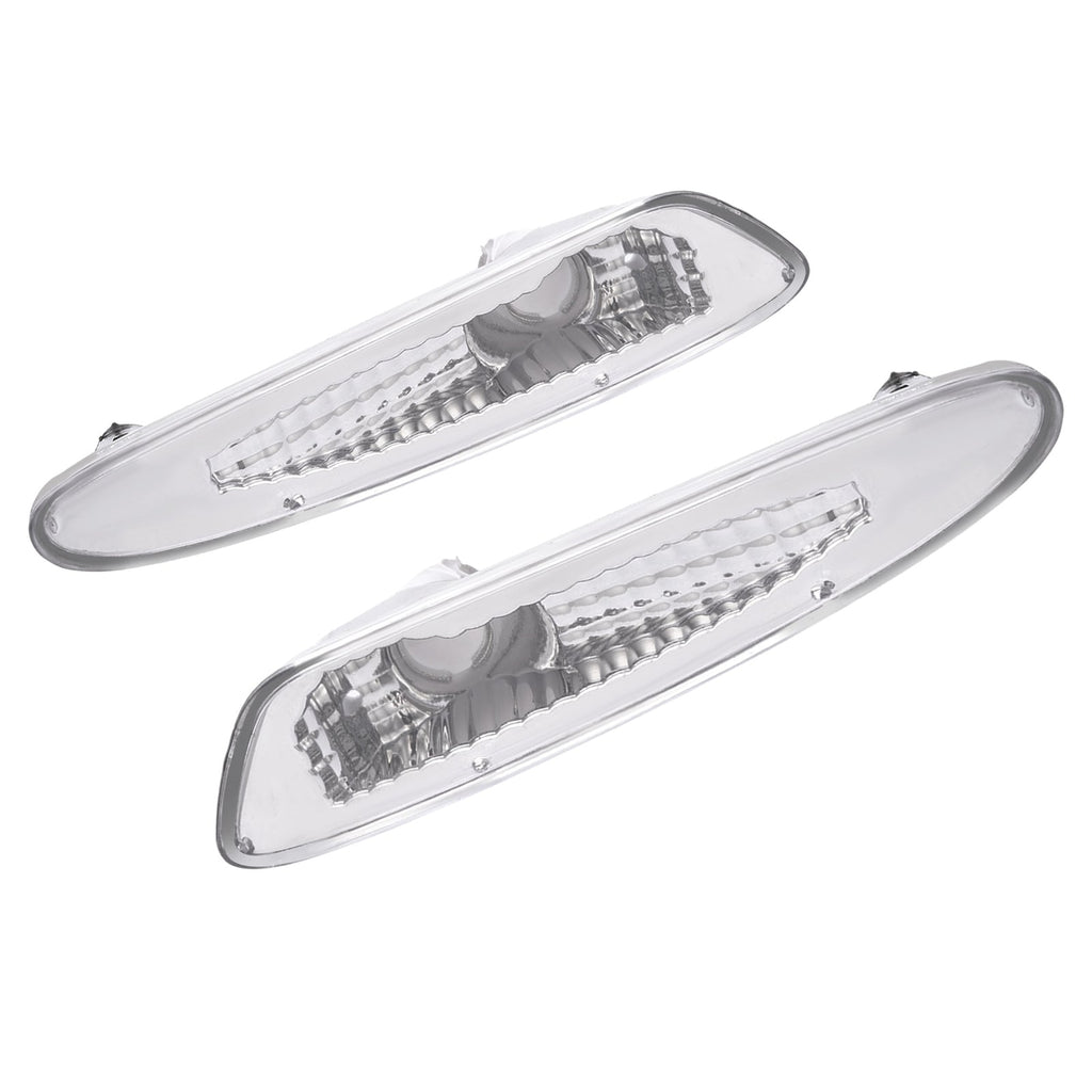 Pair Clear Bumper Side Marker Lights For Mercedes Benz R230 SL Class 2003-2006