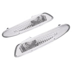 Pair Clear Bumper Side Marker Lights For Mercedes Benz R230 SL Class 2003-2006