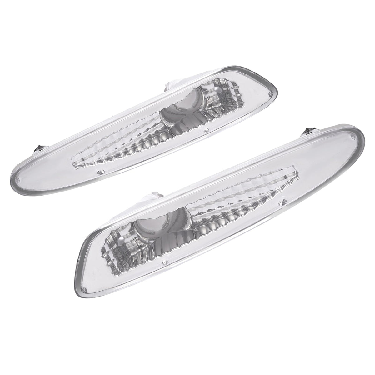 Pair Clear Bumper Side Marker Lights For Mercedes Benz R230 SL Class 2003-2006