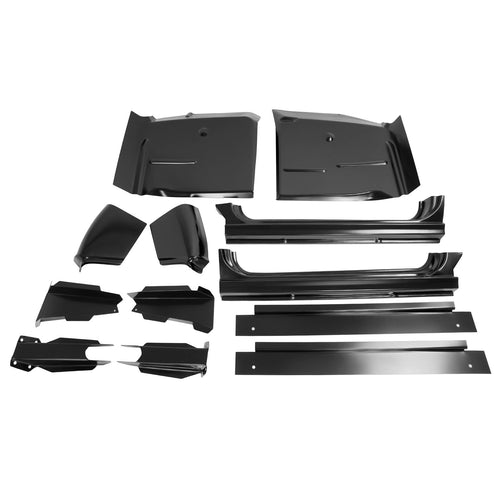 12PC Rocker Panel+Cab Corner+Support Mount+Floor Pan For 60-66 Chevy&GMC C/K K10