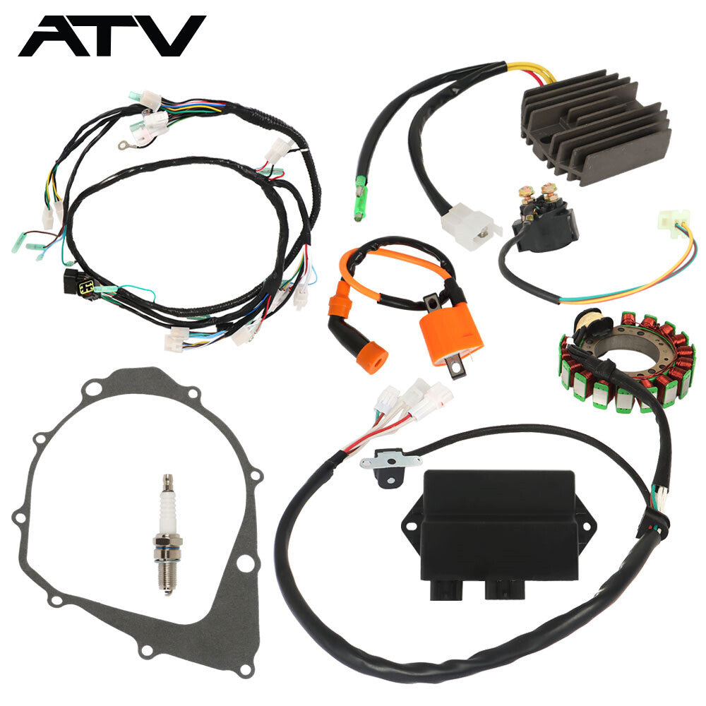 Magneto Stator+Ignition Coil+Wire Harness CDI Kit For Yamaha Warrior 350 YFM350X