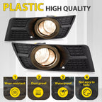 Pair Fog Lights w/Bezel Bumper Lamp Cover For Cadillac SRX 2010 - 2016 2015