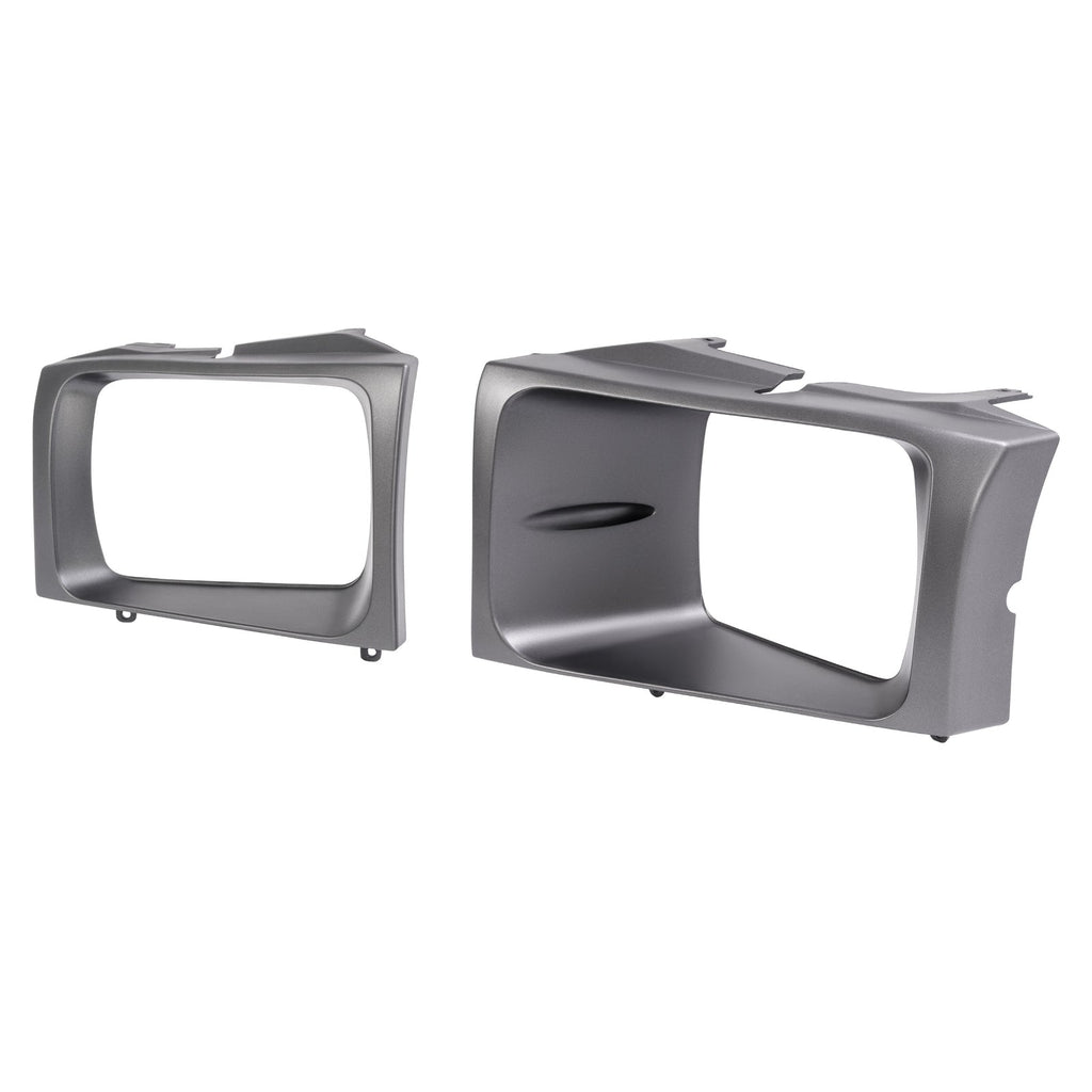 2PCS Headlight Door Set Bezel For Ford Super Duty F250 F350 F450 F550 1999-2004