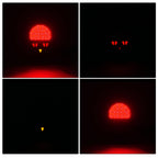 2x LED Brake Lights Lamps New Red Rear Stop Tail Lights For Humvee M998 M35