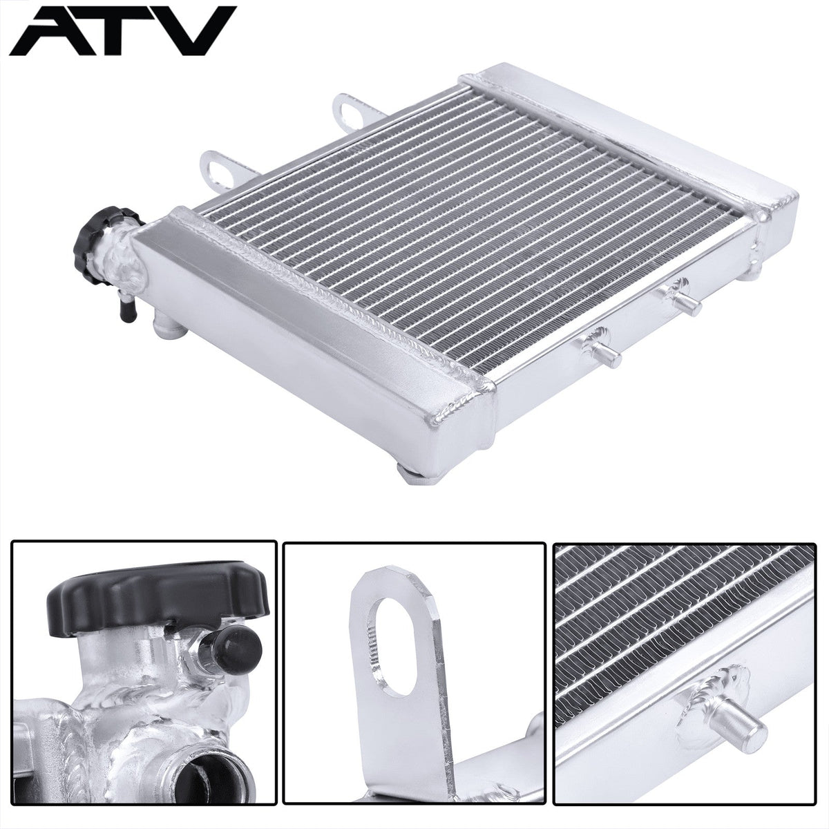 For CAN AM/CANAM For BOMBARDIER RALLY 175 & 200 3 ROW ALUMINUM RADIATOR ATV