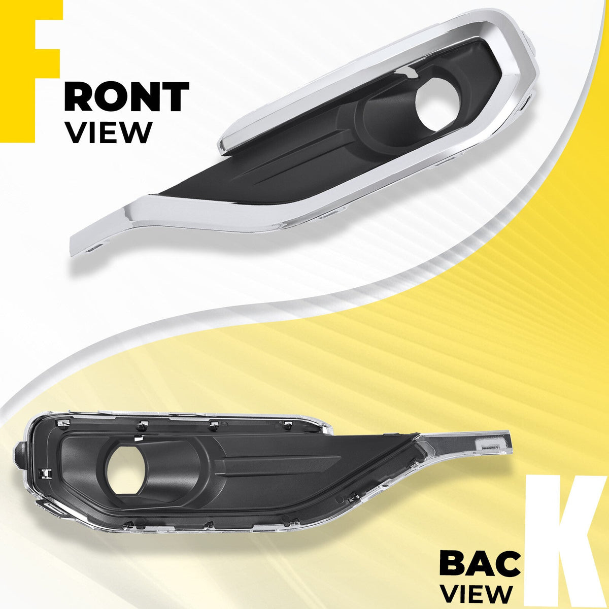 For GMC Acadia 2017-2019 Fog Light Trim Bezel Chrome Driver Side #GM1038209