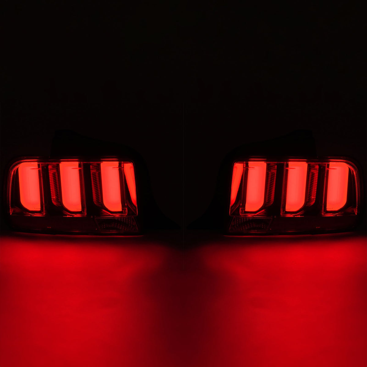 For Ford Mustang 2005-2009 Clear Lens LED Tail Lights Rear Brake Lamps Set 05-09