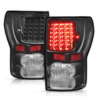 For Toyota Tundra 2007-2013 Full LED Tail Lights Lamps Left+Right Pair Set Black