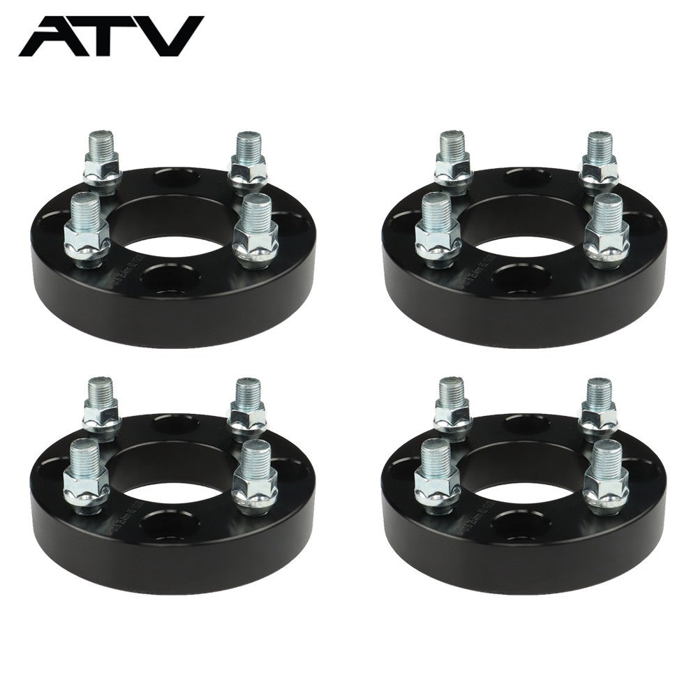 4pcs 1" 4x4 Black ATV Wheel Spacers For Golf Cart  GO GO Club Car 4x101.6mm
