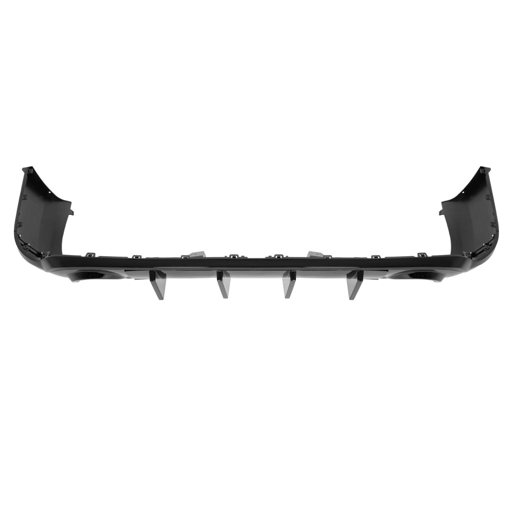 Rear Bumper Diffuser Dual Exhaust For Dodge Durango 2011-2025 Glossy Black