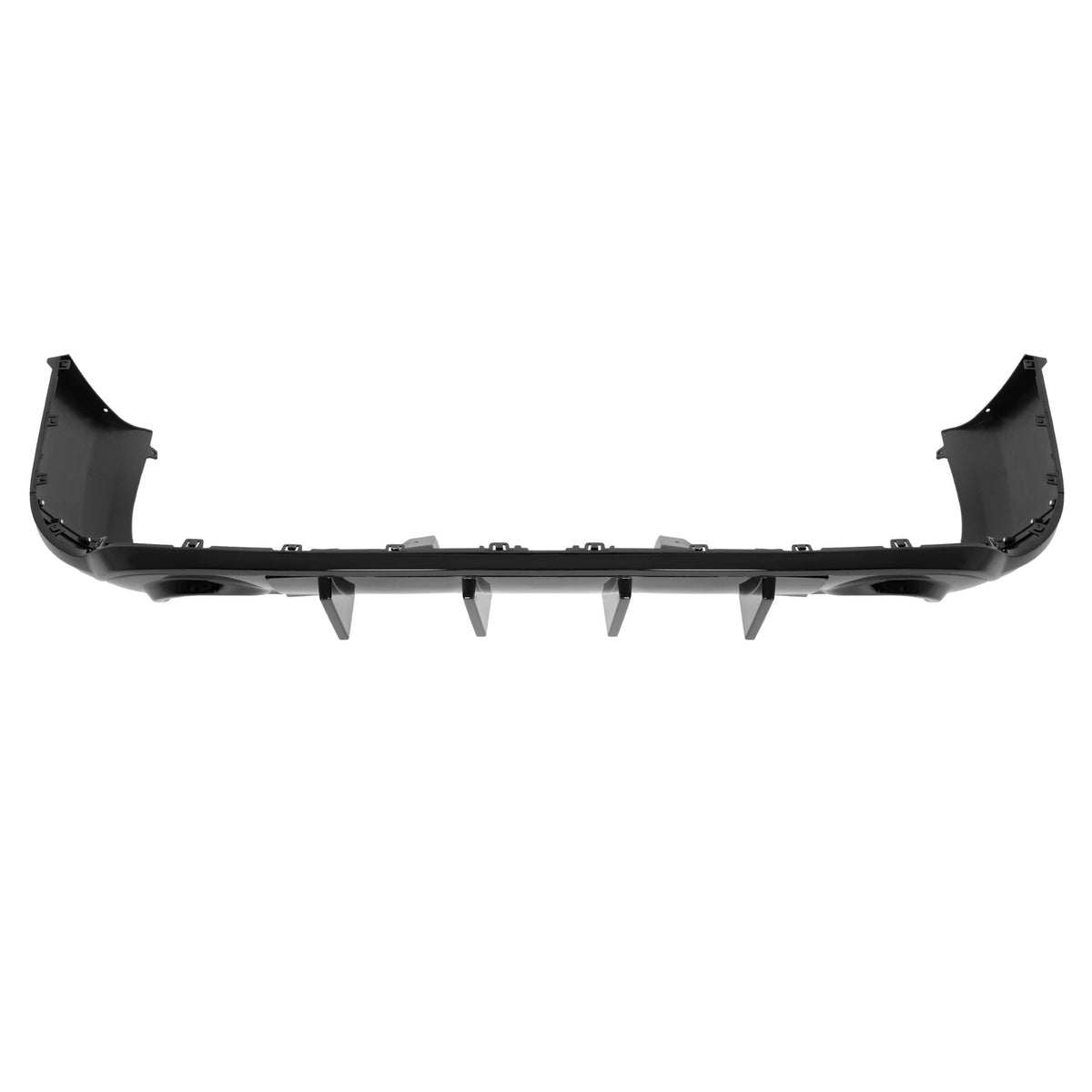 Rear Bumper Diffuser Dual Exhaust For Dodge Durango 2011-2025 Glossy Black