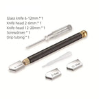Glass Cutter Tool 2-20mm Mosaic Tile Mirror Cutter with Oil Feed & Carbide Tips