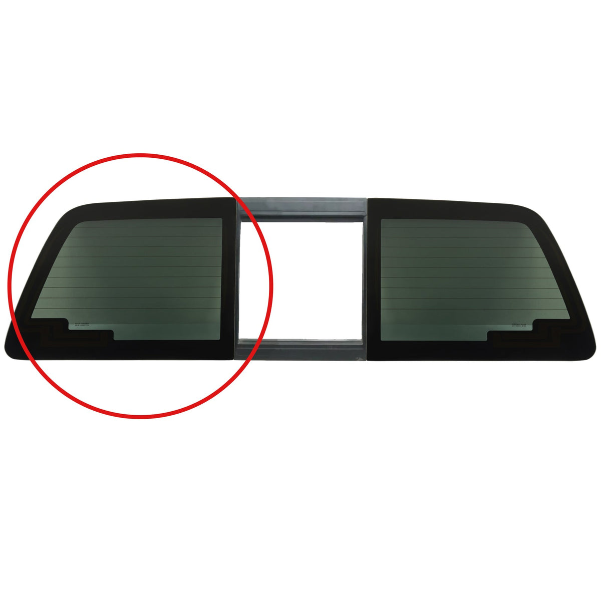 Fits Ford F-250 F-350 2011-2016 Back Panel Sliding Glass Left Side w/ Heated