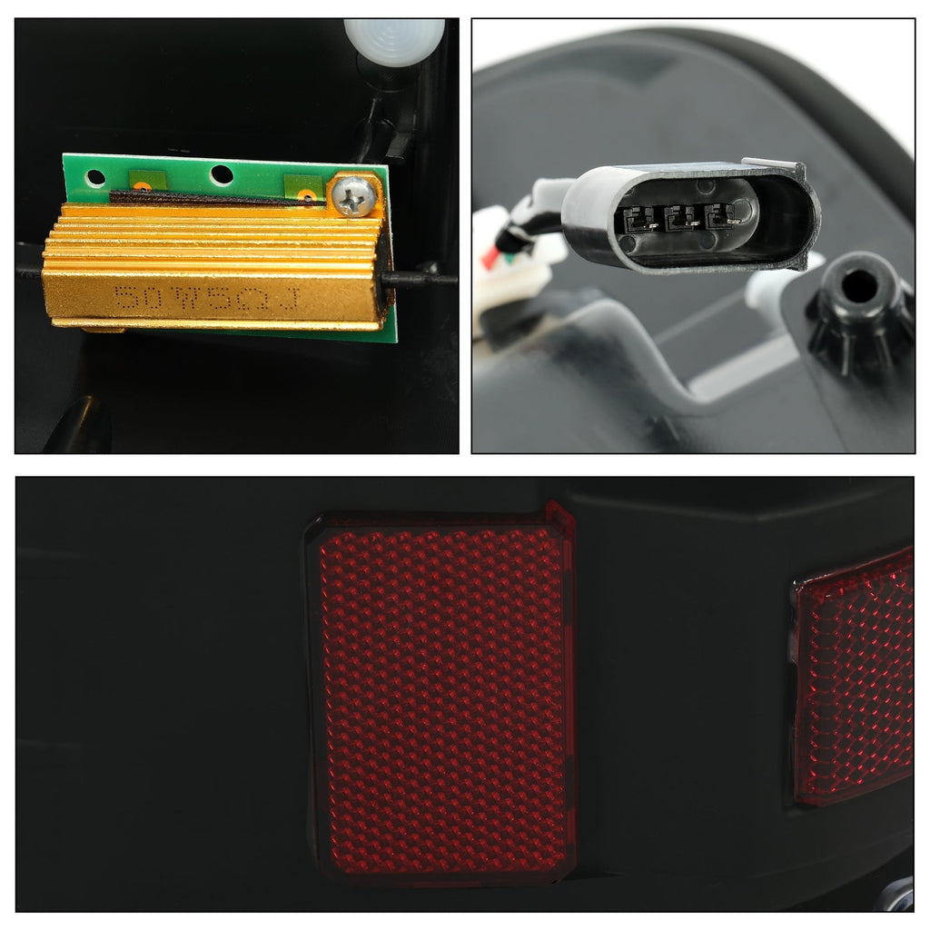 Black For Ford F150 LOBO 2004 2005 2006 2007 2008 LED Tube Tail Lights Lamps DOT