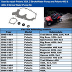 Water Pump Seals & Gaskets Rebuild Kit for Polaris 350L 400 & 400L 2 Stroke