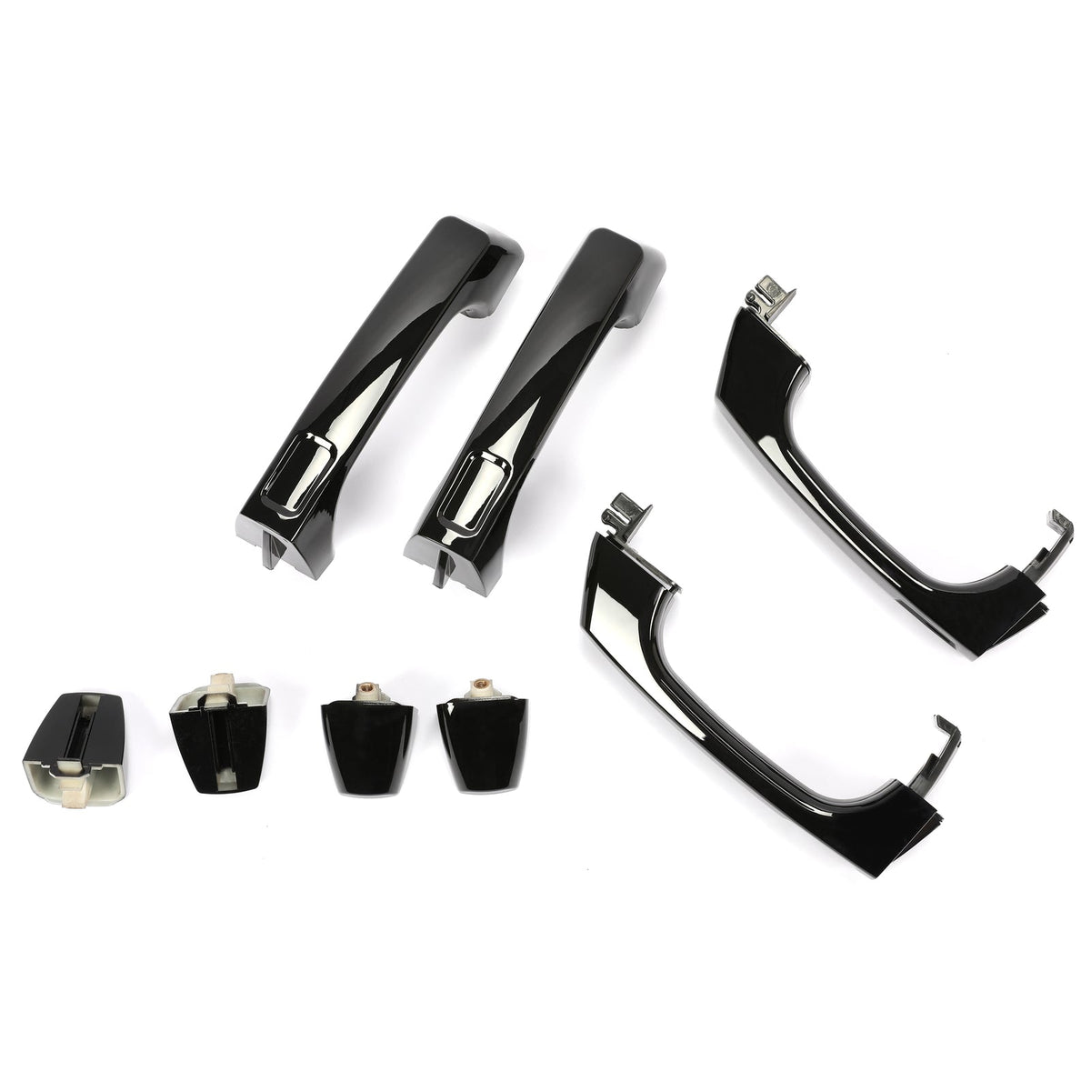 4PCS Gloss Black Exterior Door Handles Fit Hummer H3 2006-2010 For 25832250