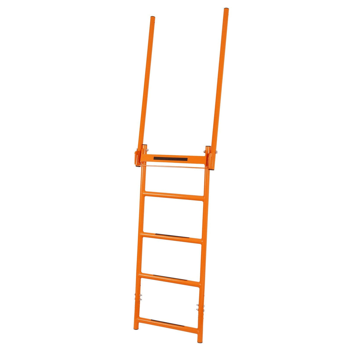 Flatbed Trailer Access Ladder Orange 5 Step For 48 Inch Rail Mount Powder Coated