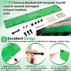 71500 Exhaust Manifold Bolt Stud Drill Template Tool for Dodge 5.7L Hemi Motors