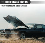 For 08-22 Hood Challenger Dodge to Nose Bumper Fascia Seal & Rivets 68051392AB