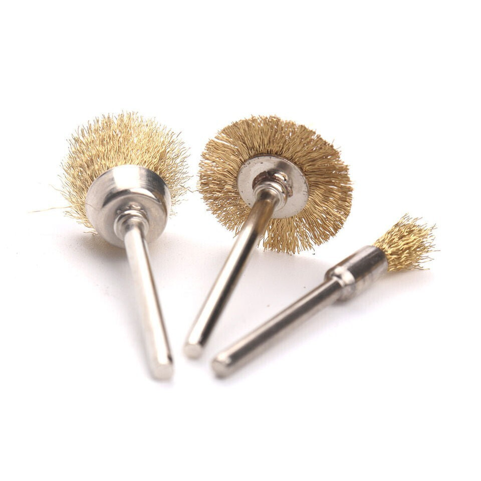 For Dremel Rotary Tool Die Grinder 45Pcs Wire Brush Wheel Cup Pen Brush Mix Set
