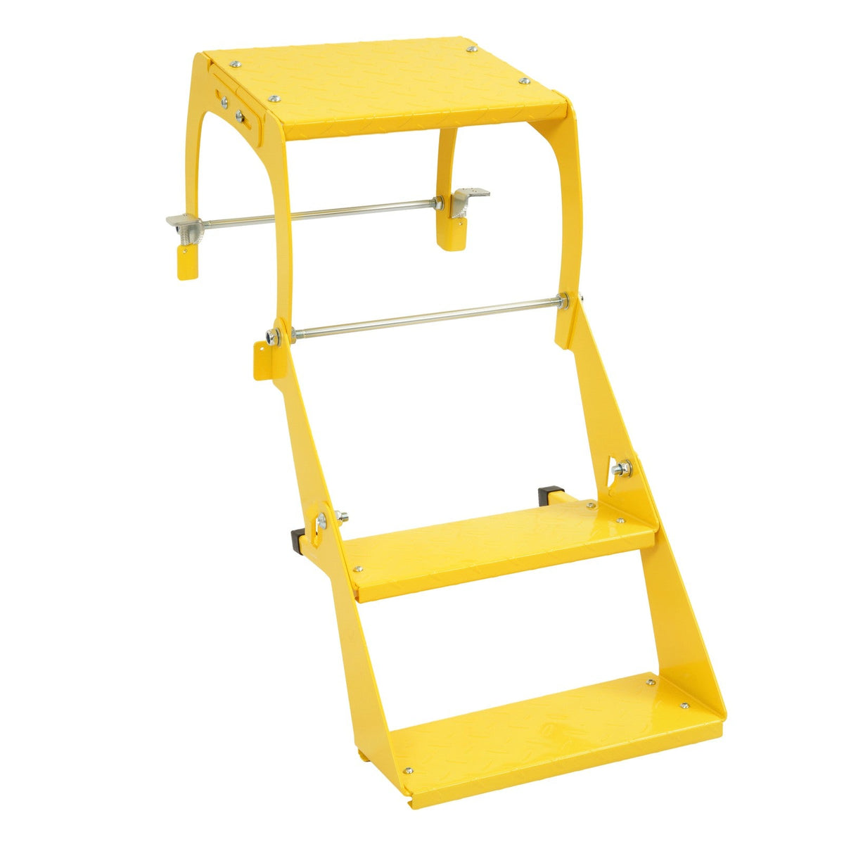 2-Step 400 lb Truck Trailer Tire Step Non-Slip Platform Folding Heavy Duty
