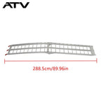 Fit For Pickup Trucks Bed 2 × Aluminum Ramp 1500 LBS Foldable Loading Ramps