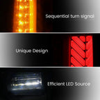 DOT Pair LED Sequential Tail Lights Lamp For Nissan Frontier D40 2005-2021 LH&RH