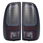 For 1997-03 Ford F150 99-07 F250 F350 Black Smoke LED Tube Tail Light Brake Lamp