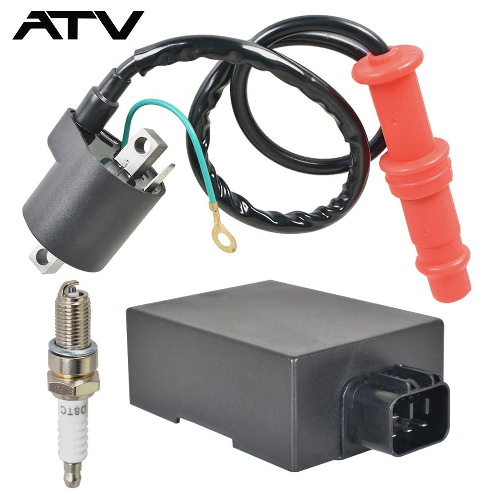 For Polaris Sportsman 400 4X4 2004 Ignition Coil & Spark Plug & CDI