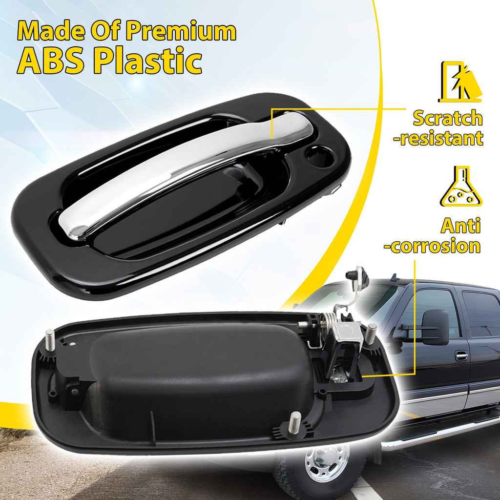 NEW Front Outside Door Handles Set LH RH Chrome For Silverado Sierra 1999-2006
