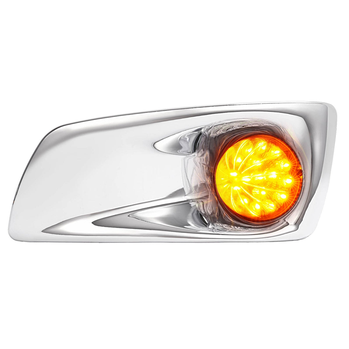 LED Fog Lights Lamp W/Bezel Clear Lens Pair LH & RH For Kenworth T660 2007-2017