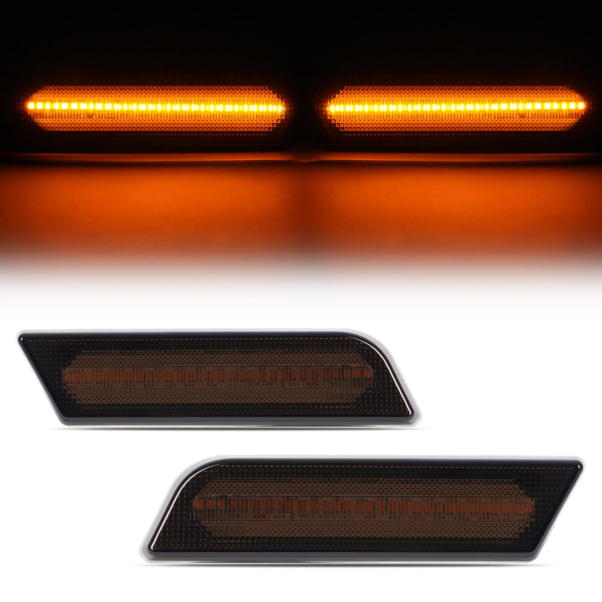 2X LED Front Side Marker Lights For Ford Transit Connect 10-13 #9T1Z-15A201-A