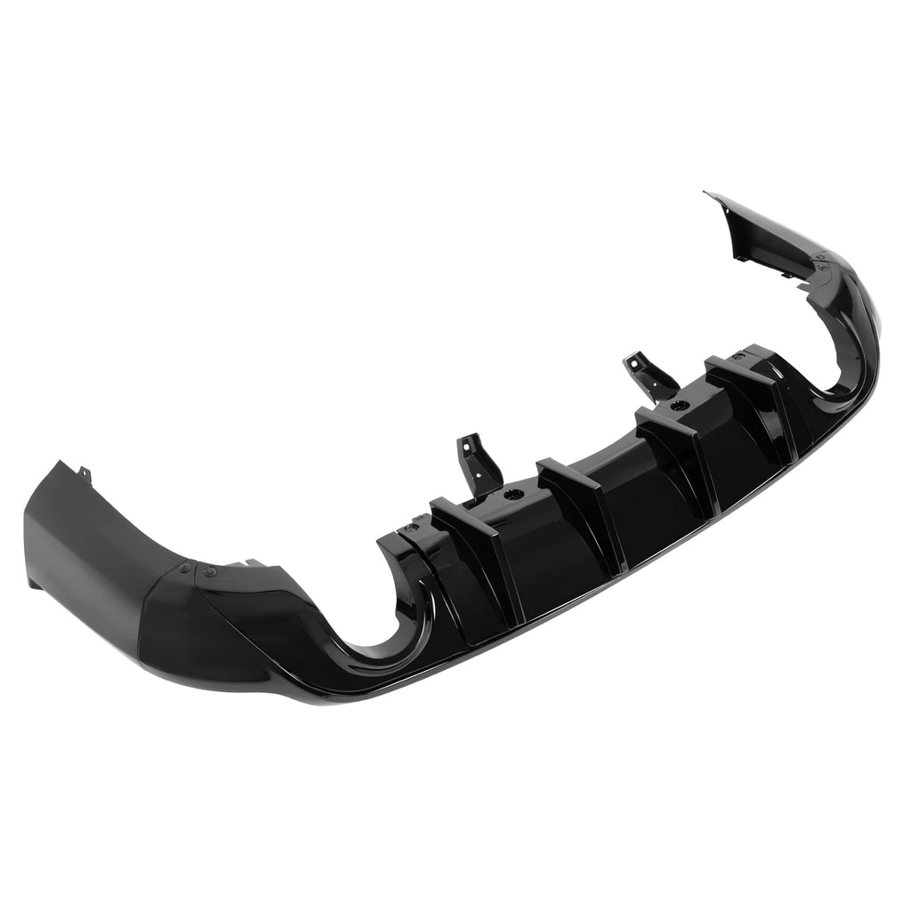 Rear Bumper Diffuser Dual Exhaust For Dodge Durango 2011-2025 Glossy Black