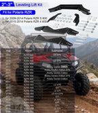 2''-3'' Lift Kit Front & Rear for Polaris RZR S 800, RZR 4 800 2010-2014