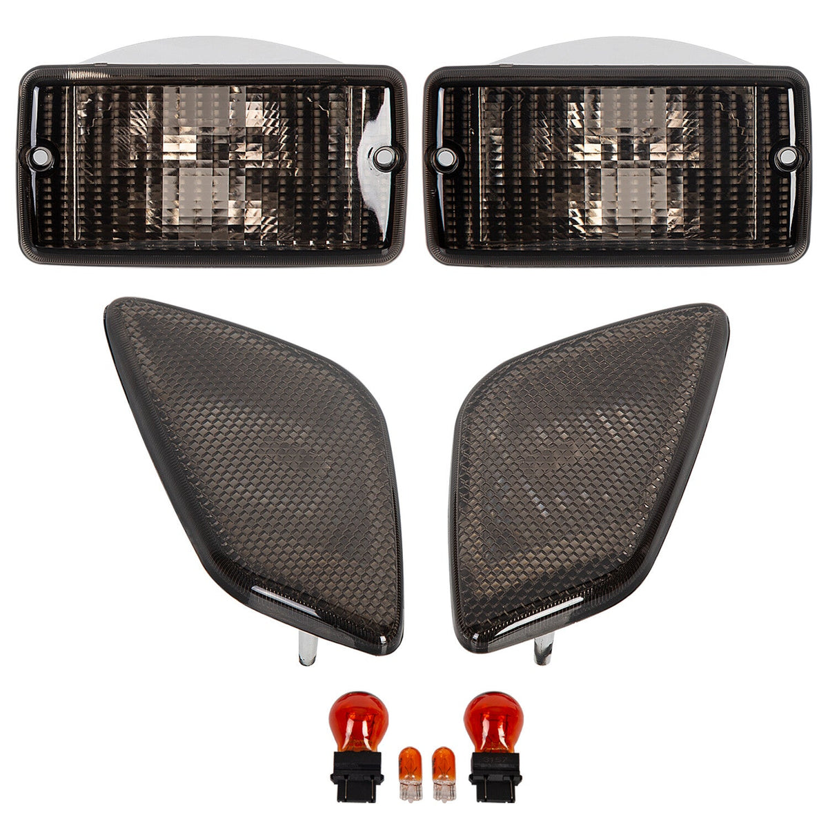 For Jeep Wrangler TJ 1997-2006 Smoke Bumper Signal Fender Side Marker Lights