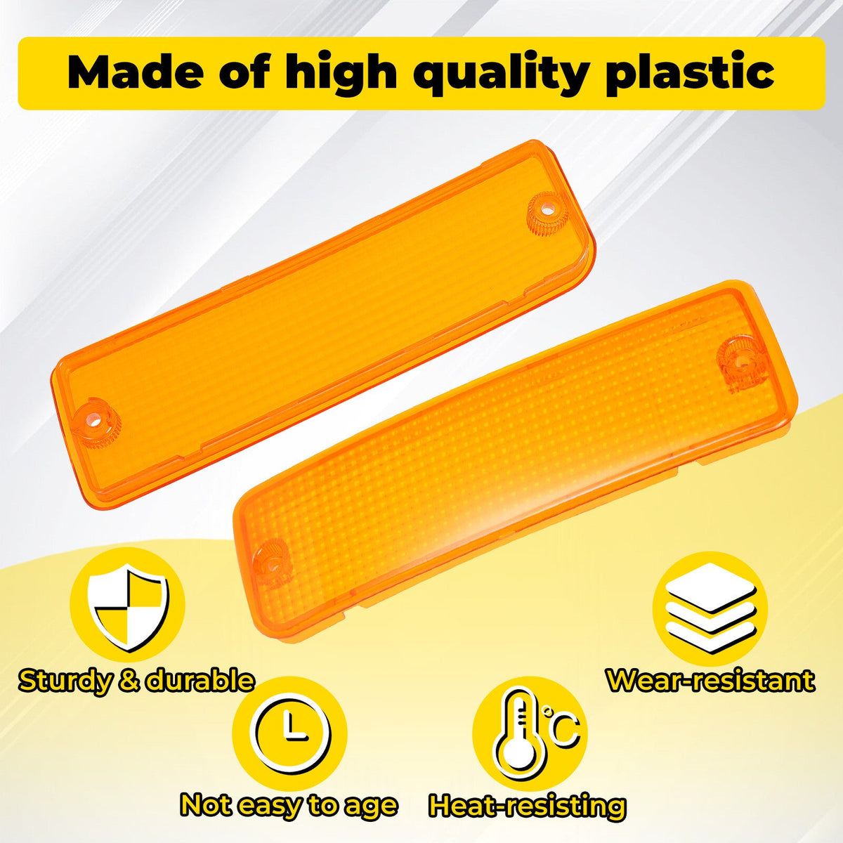 New Turn Signal Parking Bumper Light Lens For Toyota Pick-Up Truck 2WD 1992-1995