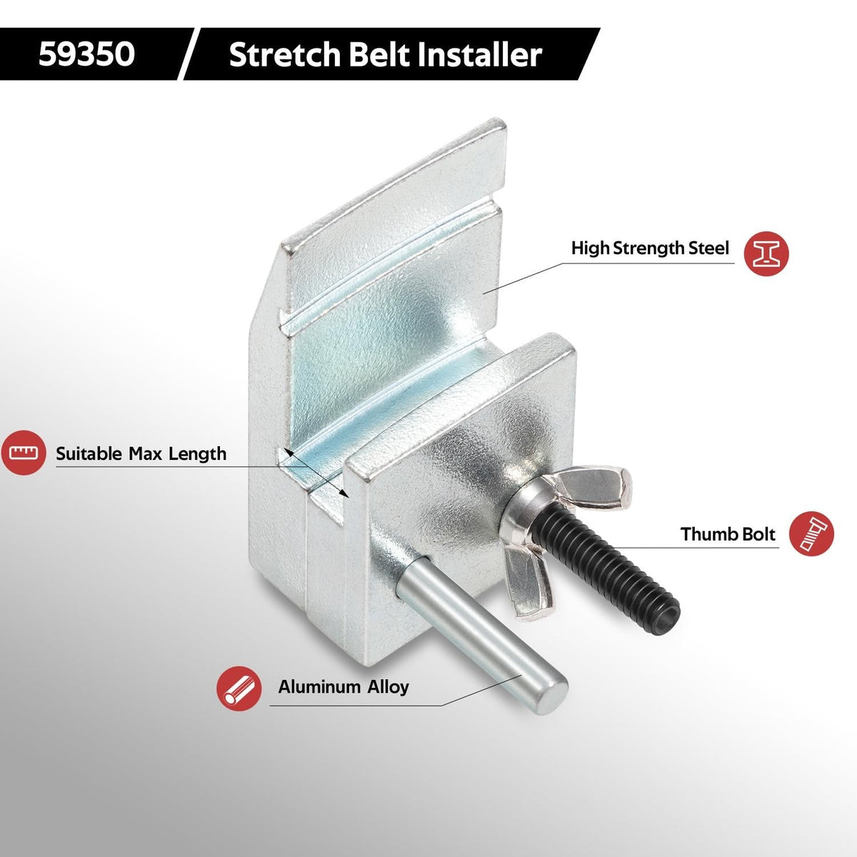 59350 Stretch Belt Installer for Ford 3.5L and 3.7L, GM 5.3L and 6.2L Engines