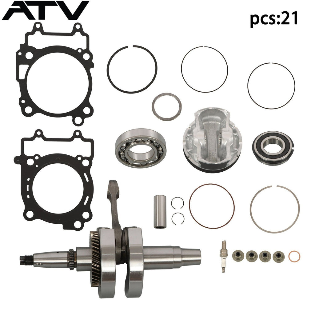 COMPLETE Engine Rebuild Kit Crankshaft Piston Gasket For POLARIS RZR 570