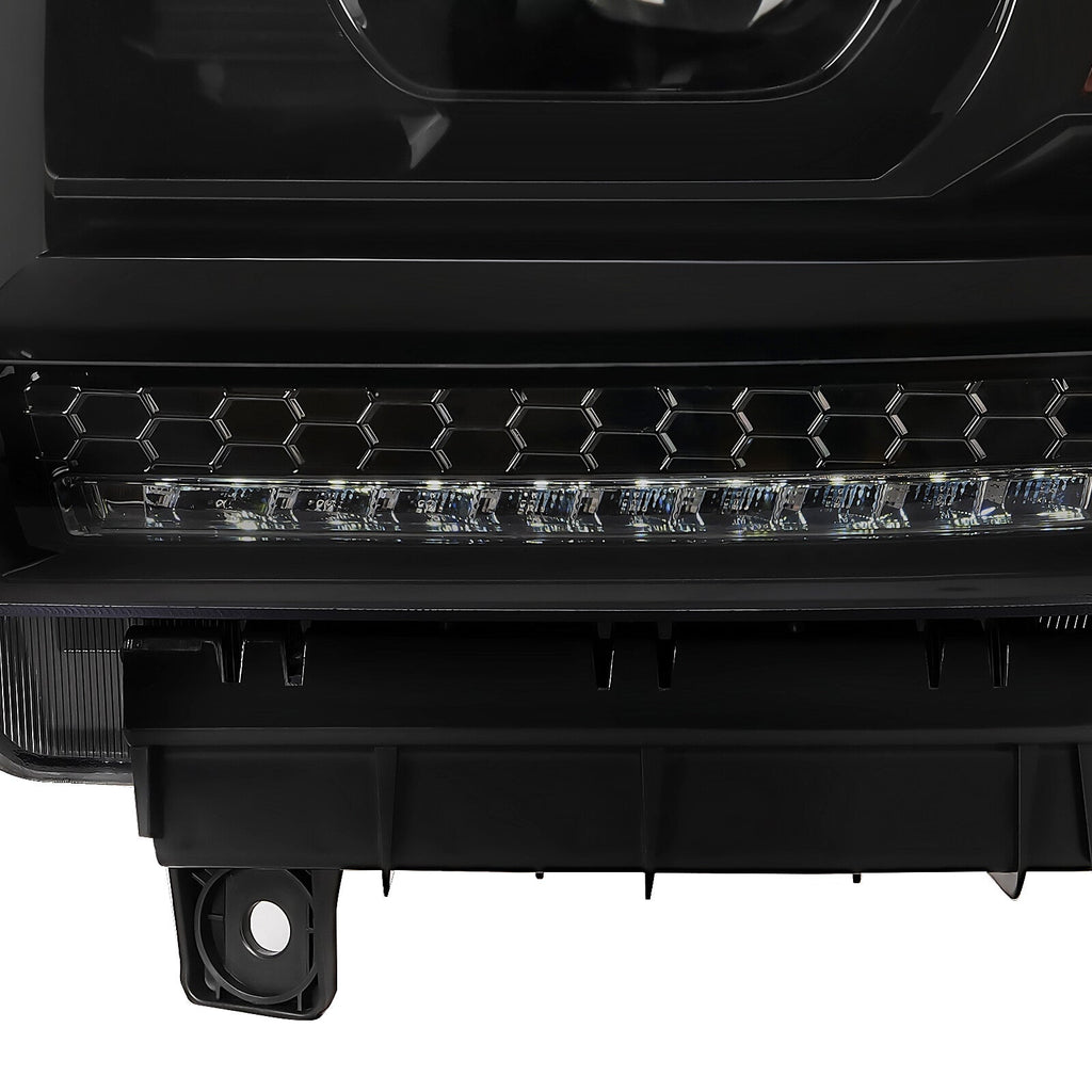 DRL LED Headlights Projector For 2014-2018 GMC Sierra 1500 2015-2019 2500 3500HD
