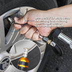 Air Tire Inflator With Pressure Gauge (10-120 PSI) Dual Head Chuck for Car Truck