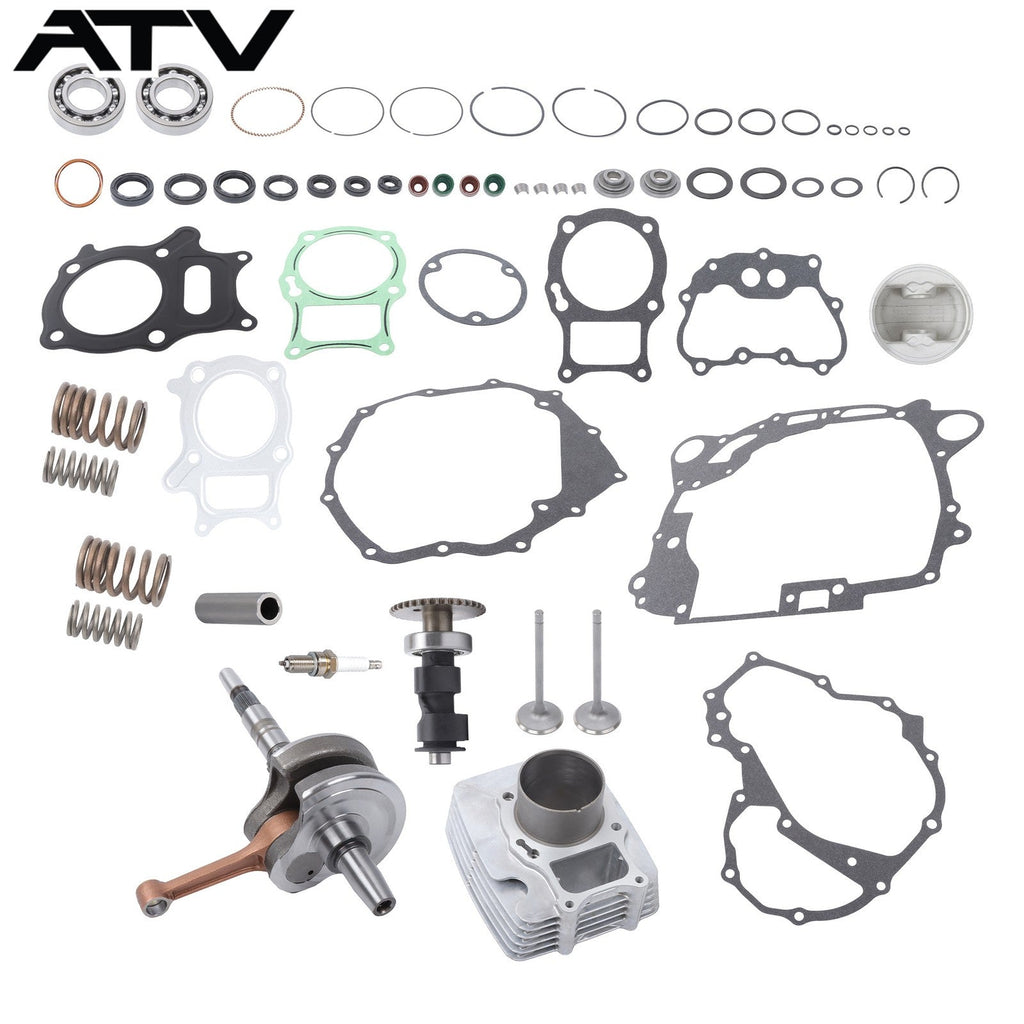 Crankshaft Cylinder Camshaft Valve Kit For Honda TRX 250 Recon Engine Rebuild