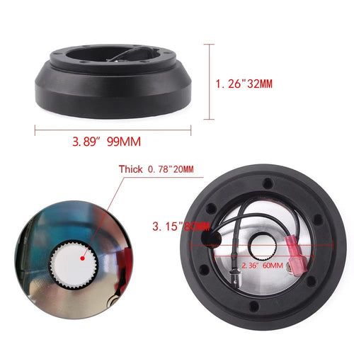 160H Steering Wheel Short Hub Adapter Kit For Mazda Miata RX-7 RX-8 MX-3 MX-6